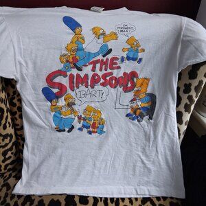 Rare Vintage The Simpsons Bart Simpson I'm Innocent Man T Shirt Medium